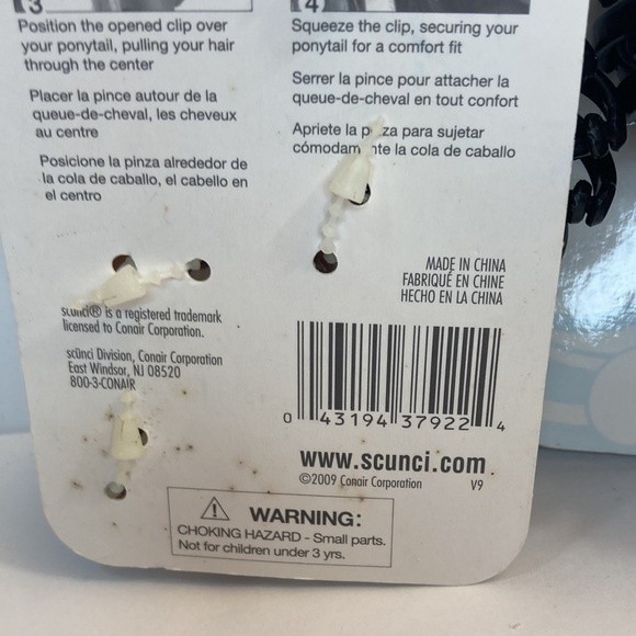 Scunci Expandable Adjustable Ponytailer Bun Clip Brown Black - Picture 8 of 9